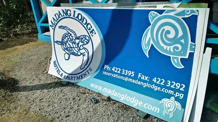 Madang Lodge Signage